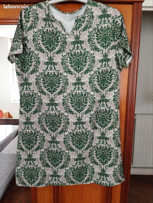 Robe Femme Tibi En Soie 100% - Manches Courtes, Coupe Décalée - Taille 2 - Très Bon état Occasion