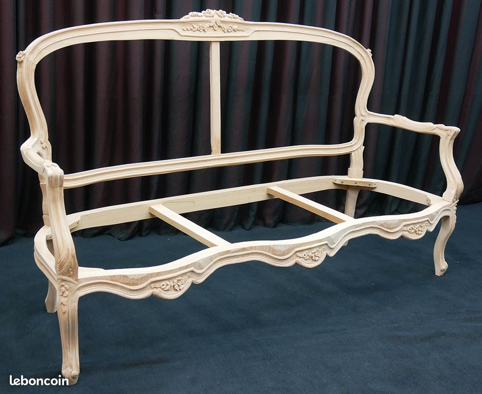 Fabricant Carcasses Fauteuils, Chaises Médaillon, Canapés et Lits Baroque en Hêtre Massif (image 2)