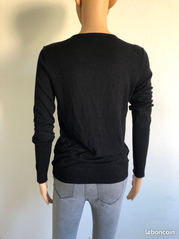 Gilet noir et bleu Caroll taille 36 jamais porté (image 5)