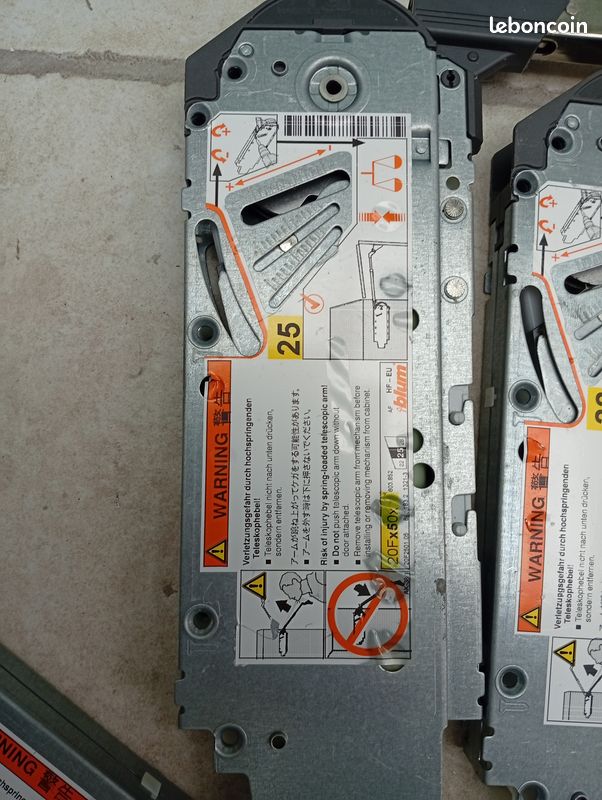 Lot de 2 mécanismes ouverture fermeture de placard (image 3)