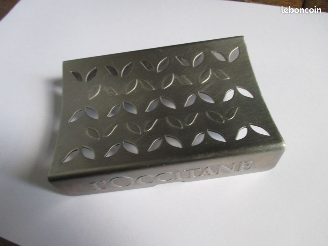Joli porte savon metal inoxydable (image 2)