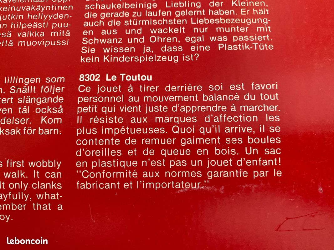 Mon Toutou Jouet en bois Vintage Finlandais (image 4)