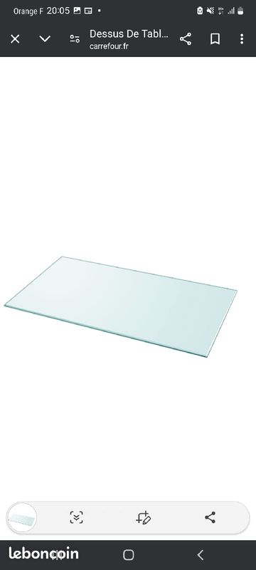 Plateau de table en verre (image 1)