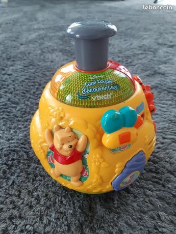 GROS JOUET 1er ÂGE DISNEY WINNIE TOURNI REBOND SONORE ET LUMINEUX
