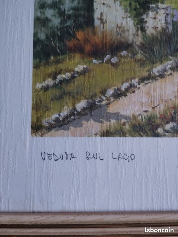Cadre aquarelle signée M. LIZZI (image 3)
