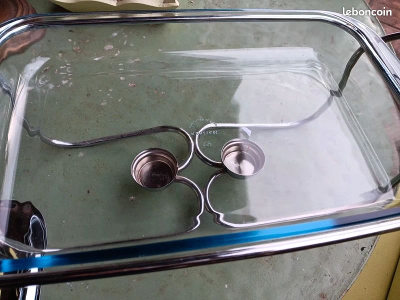 plat de service en métal argenté avec couvercle (1) - Métal - Catawiki
