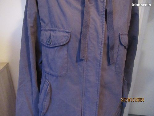 Manteau doublé femme "tipster "40 bleu ardoise très bon état (image 2)