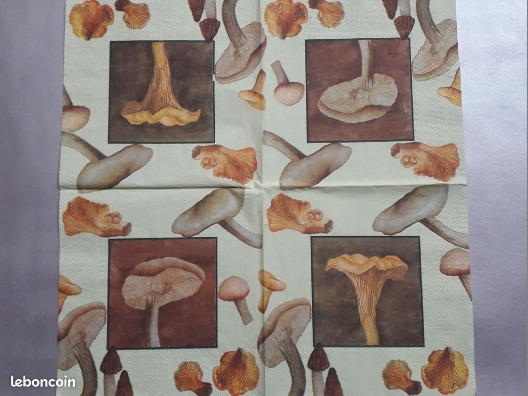 Lot de 6 serviettes thème automne (image 2)