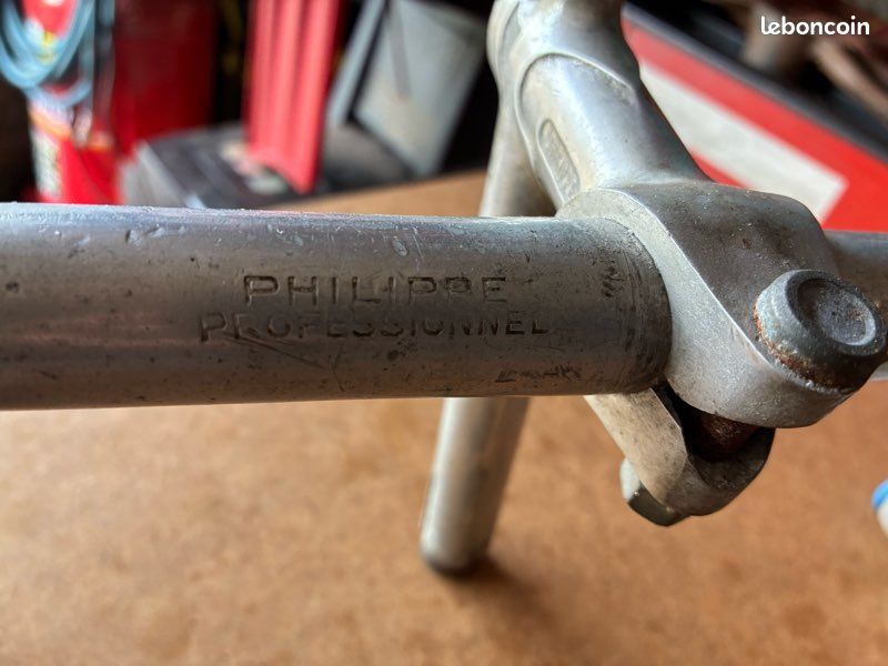 Potence guidon vélo ancien - Collection