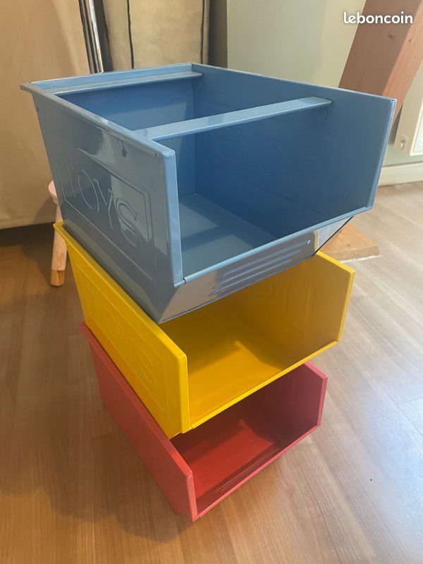 Lot de 3 boîtes métal empilables (image 3)