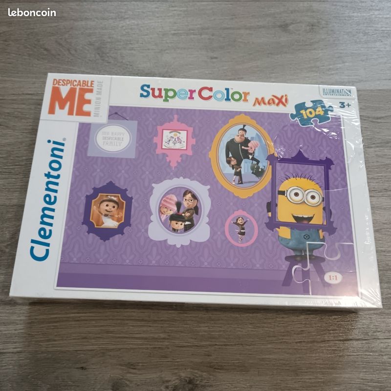 Puzzle 104 pièces grand format les minions (image 1)