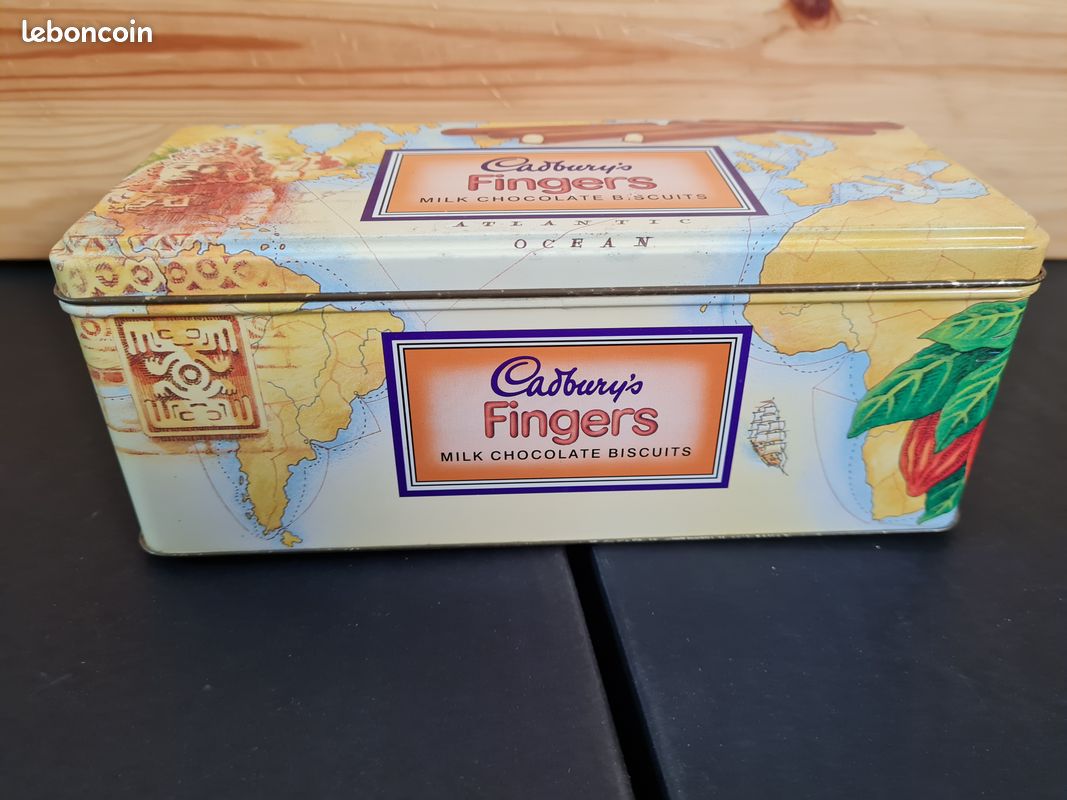 Boîte Métal Publicitaire Cadbury's – 100 Ans 1889-1989 – Vide – Étain Vintage Collection
