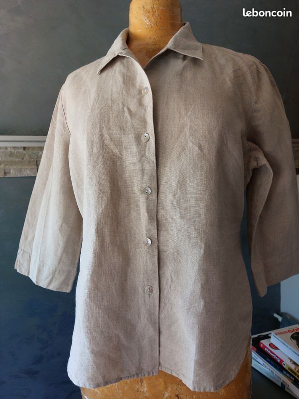 Petite veste/ chemise en lin taille 5 (image 1)