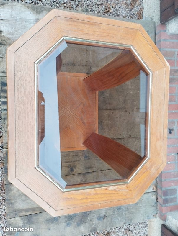 Table basse bois verre (image 5)