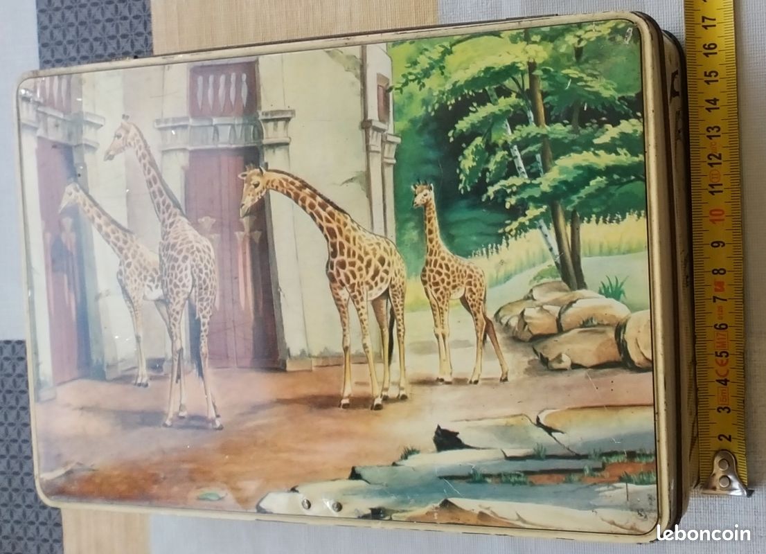Boite metal vintage girafes (image 4)