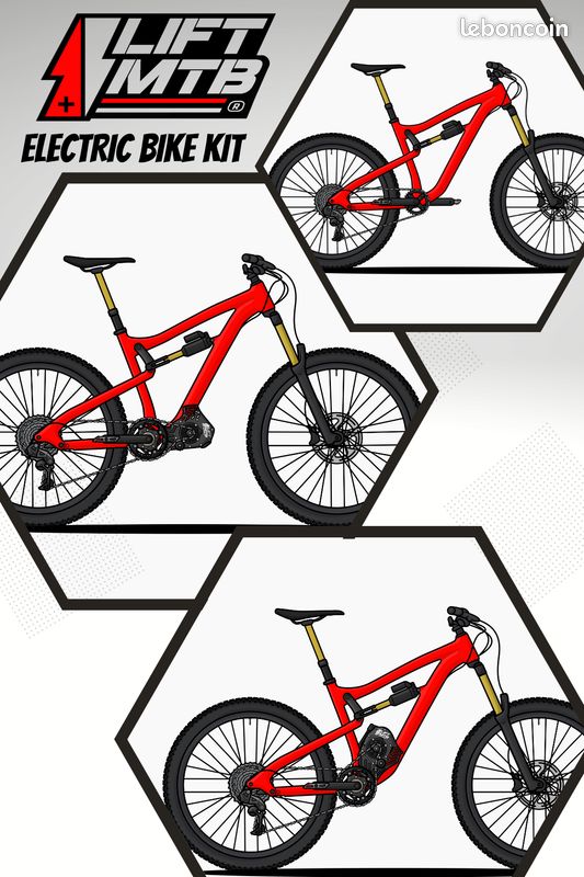 Transformation VTT électrique / kit moteur LIFT MTB amovible vélo électrique, vttae, Enduro, dh, xc (image 2)