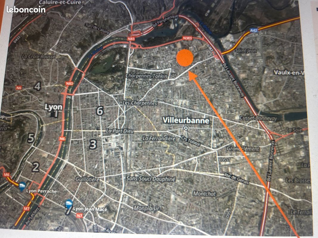 Loue Garage Box en 1er sousol -securisé 12 Impasse des Tilleuls -Villeurbanne · 95 €/mois