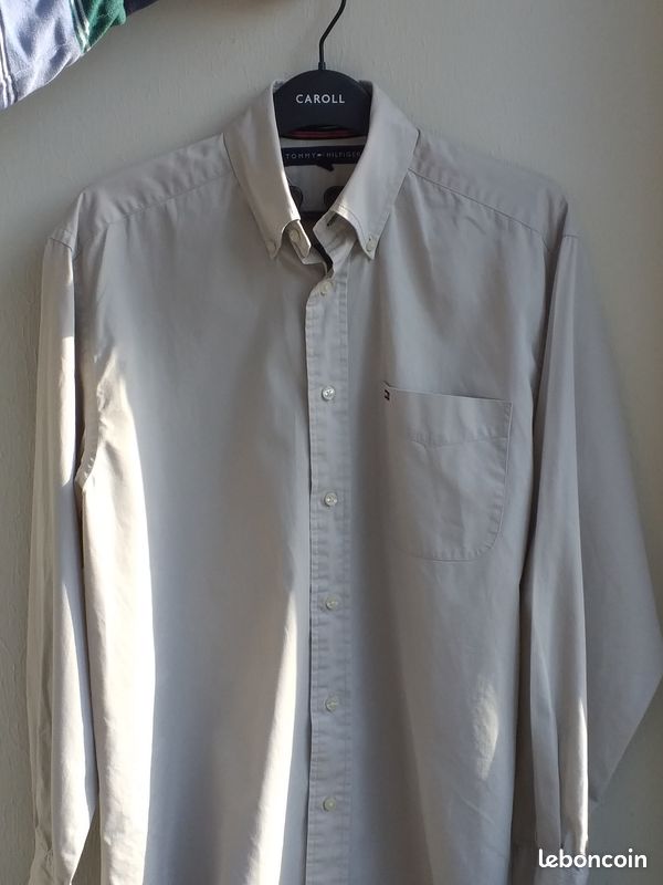 Chemise Tommy Hilfiger neuve taille S beige (image 7)