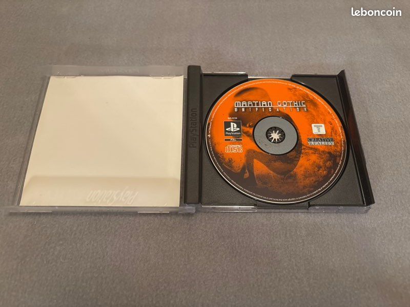 Jaquette Arrière Du Jeu Martian Gothic: Unification - PS1 PlayStation 1 - État Correct FR