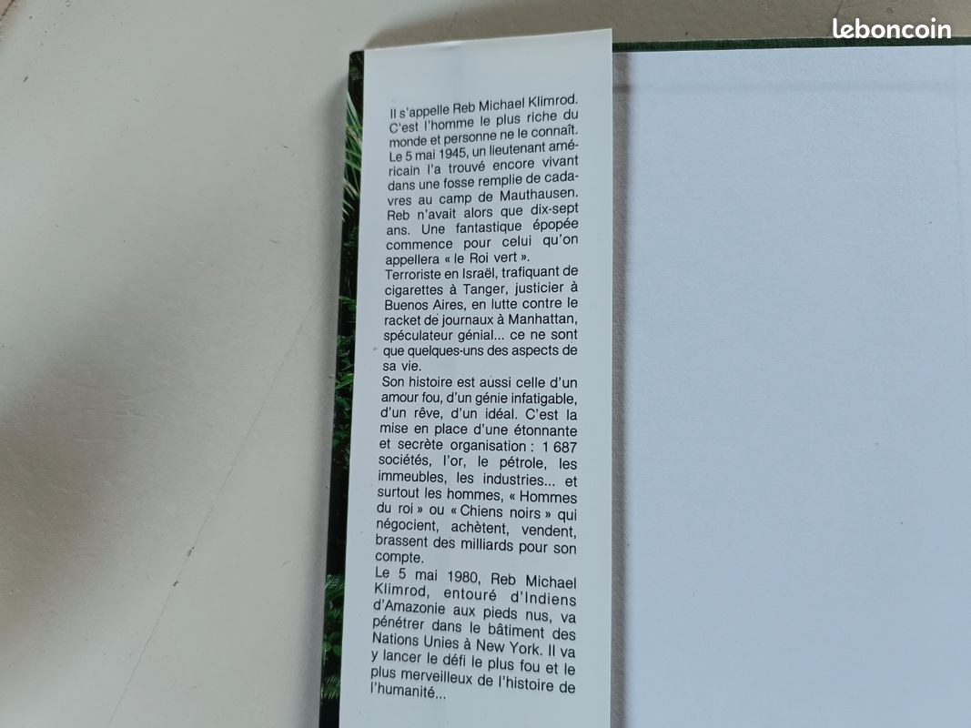 Livre - Sulitzer - Le Roi Vert (image 3)