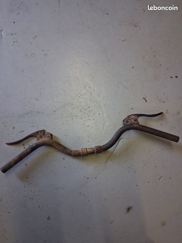Guidon Motobecane Vintage – Cousu Avant, Leviers Frein Weinmann, Potence Incluse