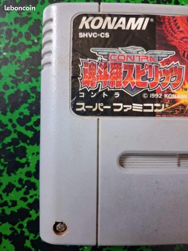 Contra Spirits Sur Super Famicom - Cartouche Japonais NTSC-J - Konami 1991 - Testée