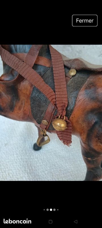 Cheval ancien en cuir (image 4)