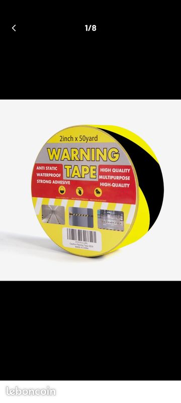 TAPEBEAR Ruban de Signalisation adhésif 50mm x 46m
TAPEBEAR Ruban de signalisation adhésif - 50 mm x 46 m (image 10)