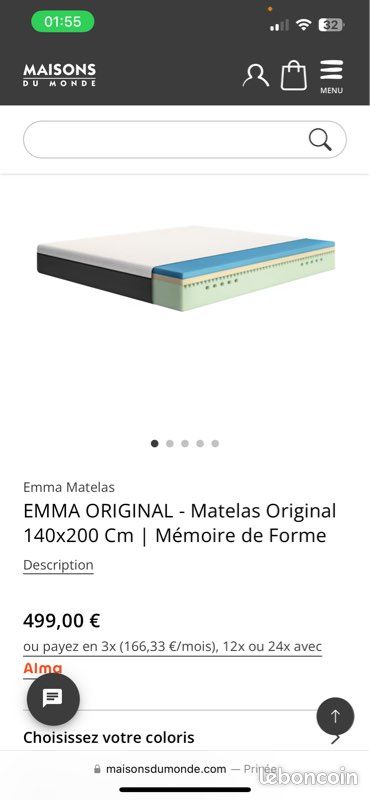 Matelas Emma Orignal (image 1)