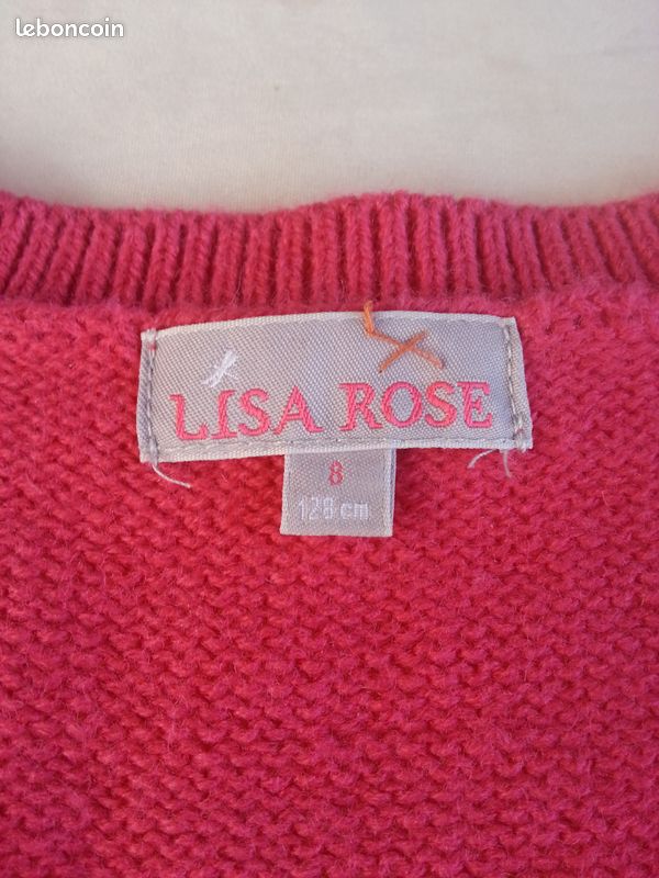 Gilet 8 ans fille laine 14% (image 3)
