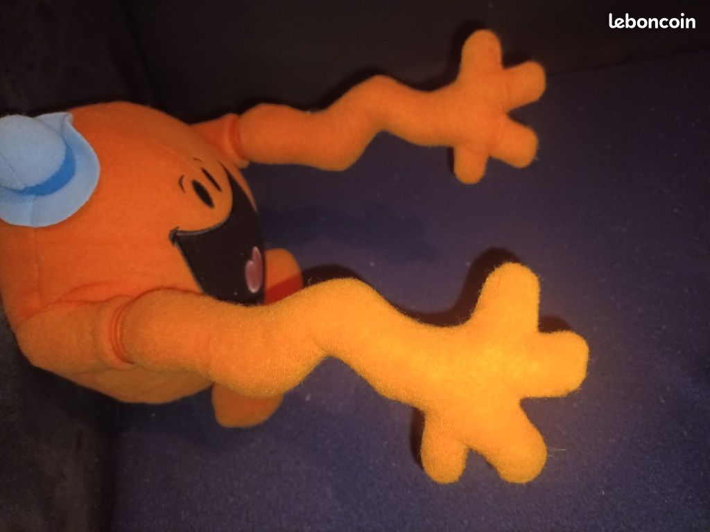 Peluche Sonore Monsieur Madame - Mr Malchance - 25cm - Bleu