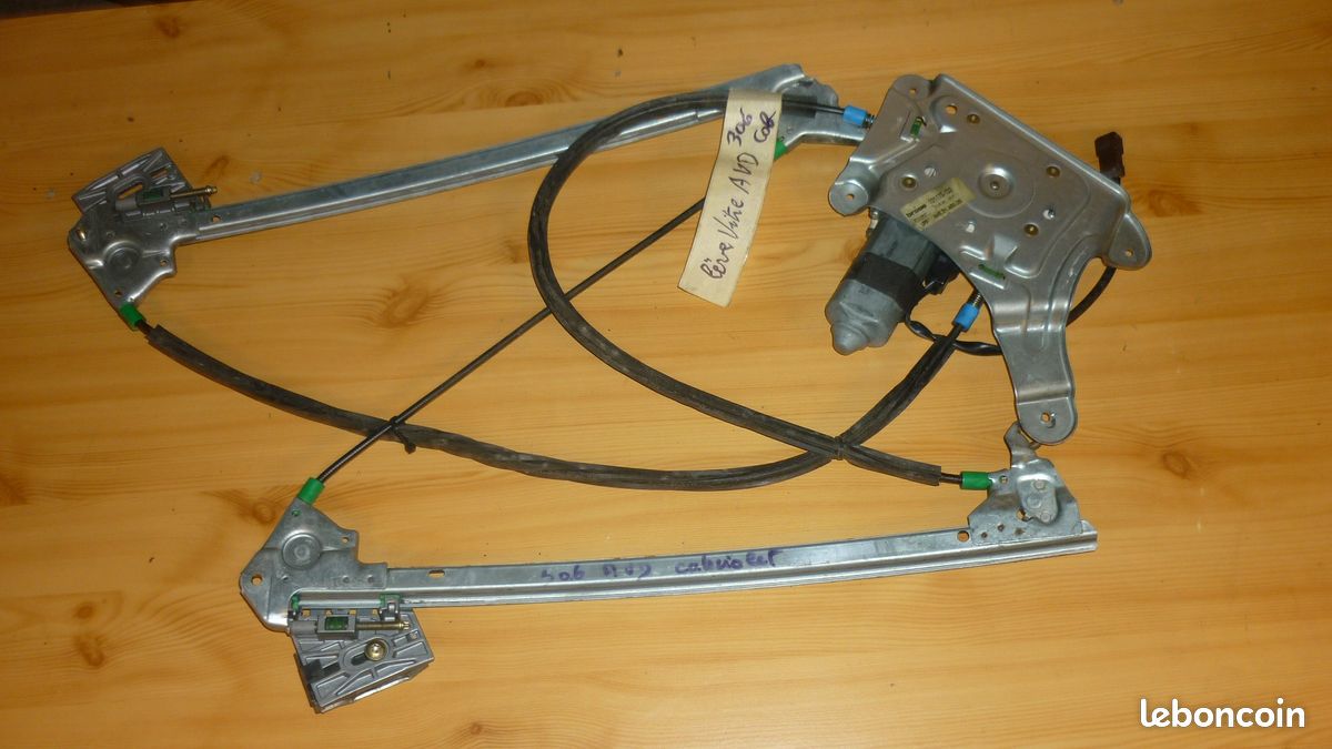 Mécanisme De Lève-vitre Avant Droit électrique Pour Peugeot 306 - Pièce D'occasion En état Fonctionnel