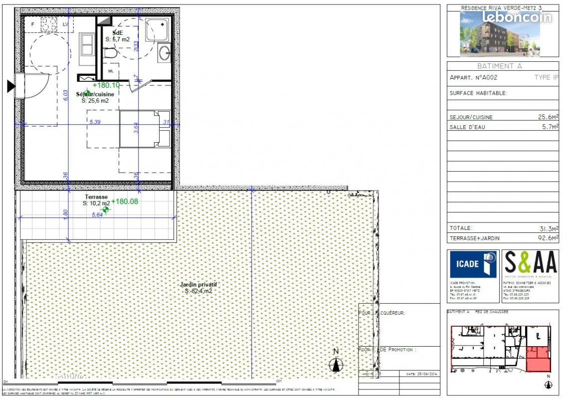 Appartement a louer metz - 1 pièce(s) - 31 m2 - Surfyn