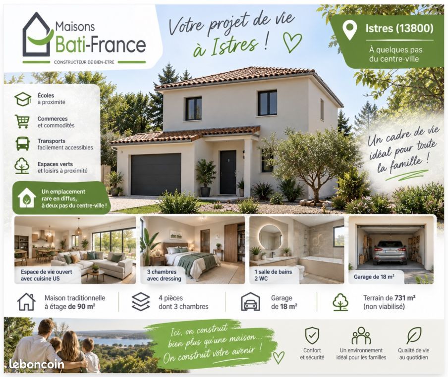 Maison 4 pièces 90 m² · à Istres · 90 m² · 478 300 €