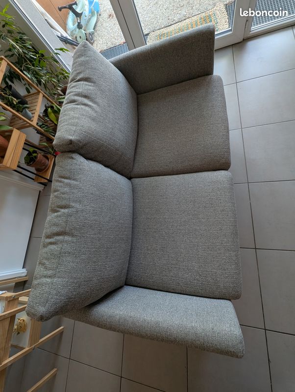 Canapé scandinave déhoussable 2 places Miliboo OSLO (image 2)