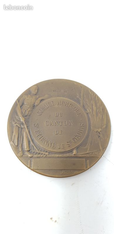 medaille bronze comice agricole verneuil eure 14 juin 1902 avec ecrin