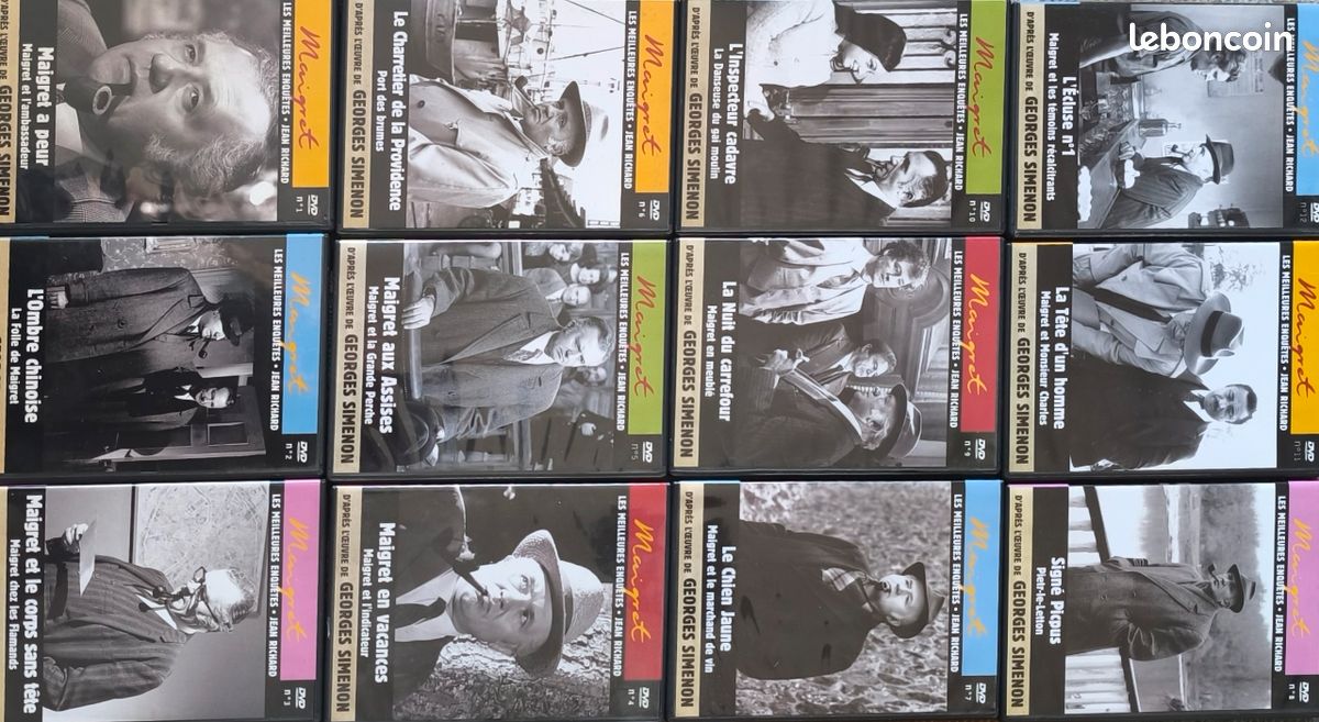 12 DVD Maigret de Georges Simenon avec Jean Richard (image 2)