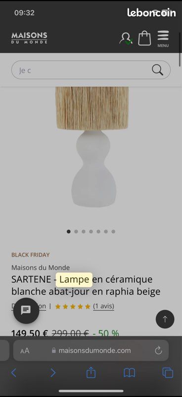 Lampe maison du monde (image 4)