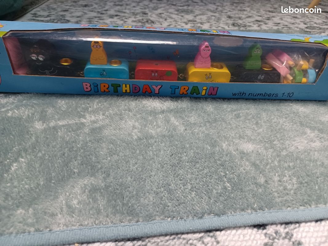 Train barbe à papa d' anniversaire multi couleurs pour enfants (image 5)