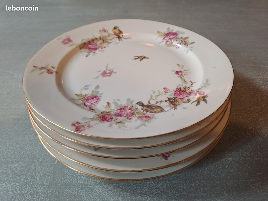 Lot de 6 assiettes limoge BRP (image 8)