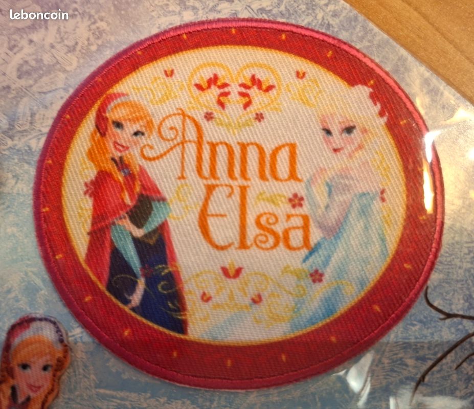 Lot 3 écussons thermocollants Reine des neiges Disney NEUF (image 3)