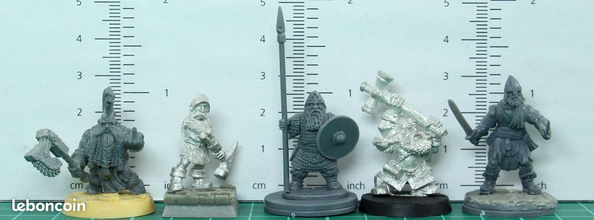 JDR 28mm - 5 Nains en Armure Oathmark grappe - (image 3)