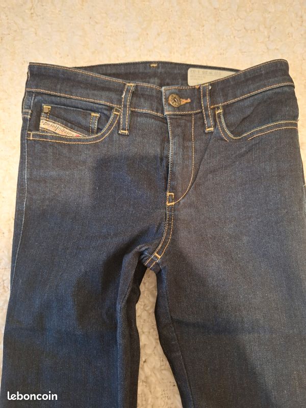 Jean Diesel Taille 25 - Gris - Pour Femme - Occasion Très Bon état