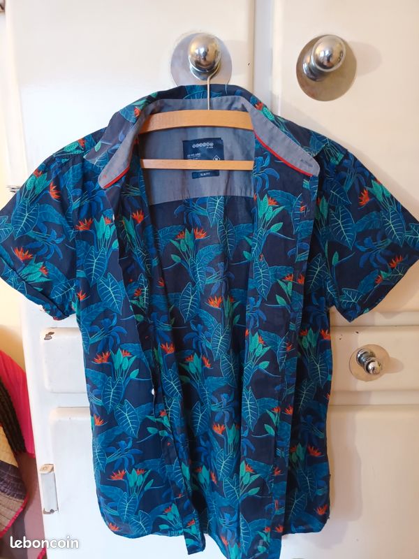 Chemise hawaienne bleue - Deguisement adultes/Pays du monde