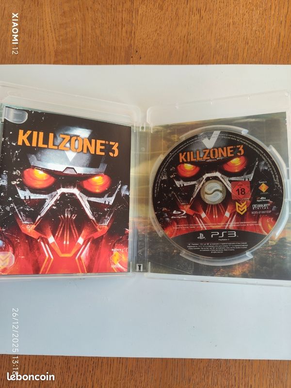 SONY PS 3 PS3 pack jeu KILLZONE 3 et oreillette BLUETOOTH NEUF blister