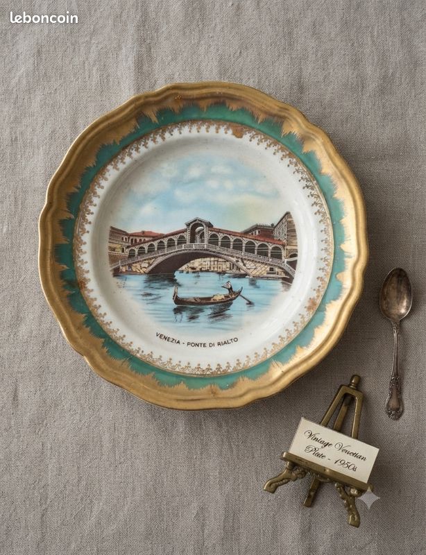 Assiette en porcelaine vintage Venezia (image 1)