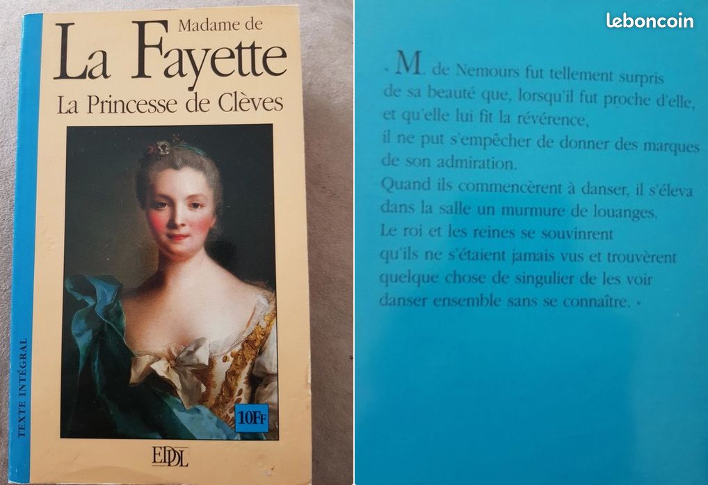 Madame de la Fayette " La Princesse de Clèves" OCCASION- jti1 (image 1)