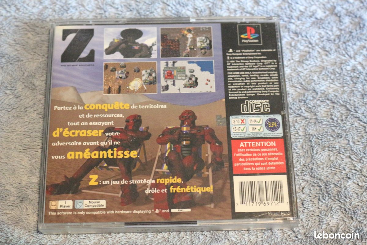 Z – PS1 – PAL – Version Française – Bon état Complet