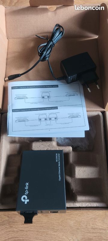 Convertisseur Média Fibre Optique vers RJ45 Gigabit - TP-Link MC200CM (image 3)
