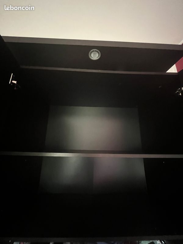 Grand meuble noir avec miroir et LED (image 4)